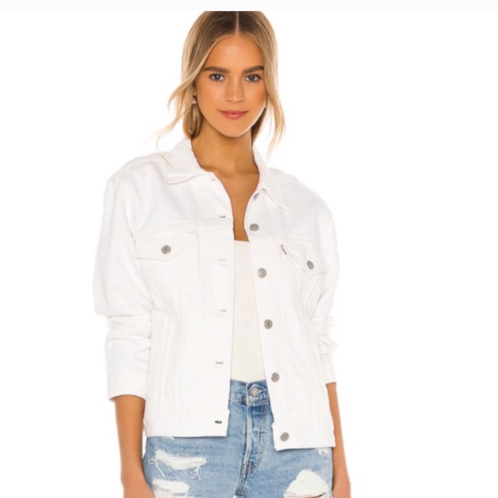 Levi’s Studded Denim Jean Boyfriend Trucker Jacket